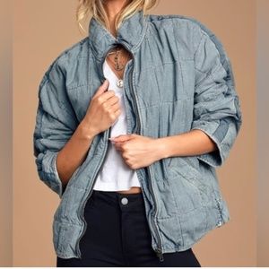 Free people Dolman quilt jacket